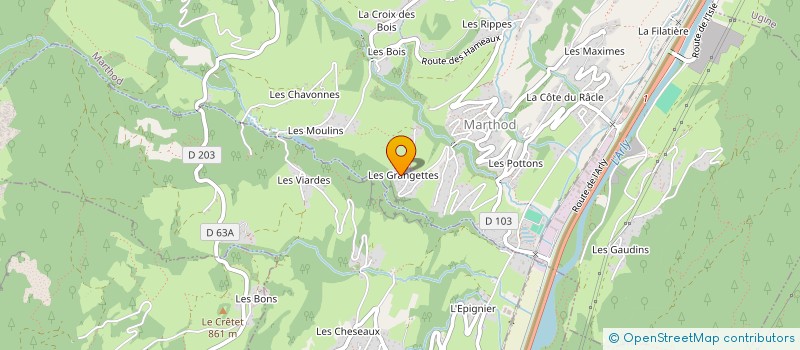 localisation de l'entreprise NIMA  VERRENS-ARVEY