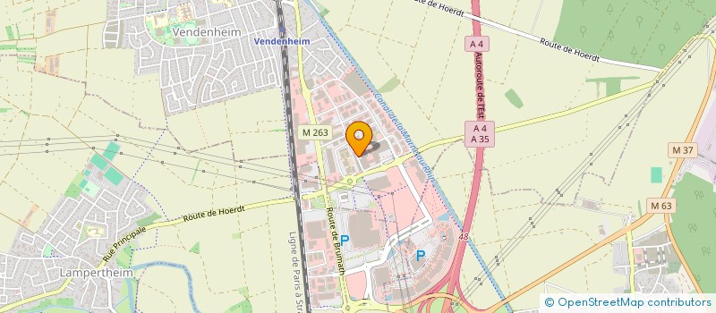 localisation de l'entreprise NIMA DESIGN à VENDENHEIM