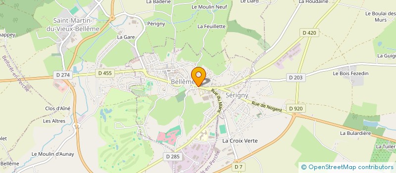 localisation de l'entreprise NIMA TORREFACTEUR PERCHERON à BELLEME