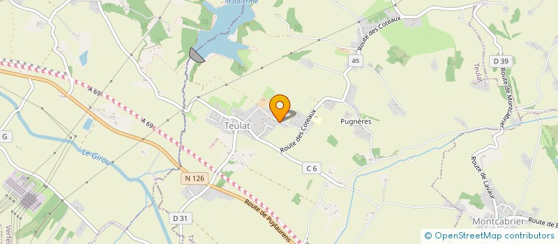 localisation de l'entreprise NIMA81  TEULAT