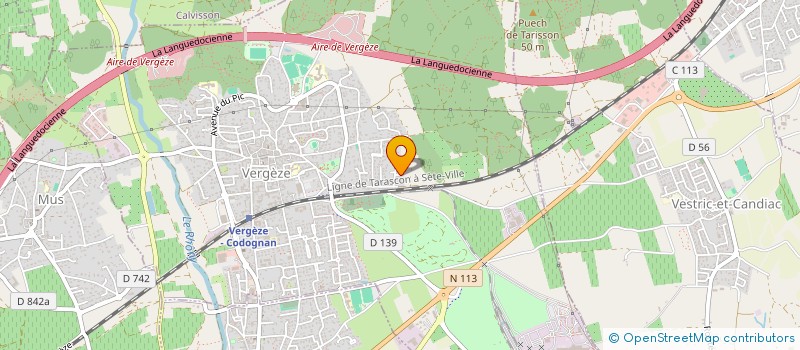 localisation de l'entreprise NIMAE  VERGEZE