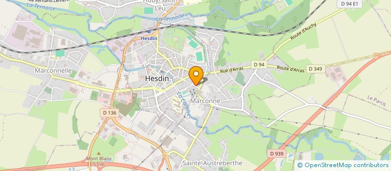 localisation de l'entreprise NIMAX  HESDIN