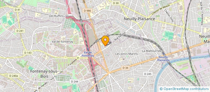 localisation de l'entreprise NIMBE à FONTENAY-SOUS-BOIS