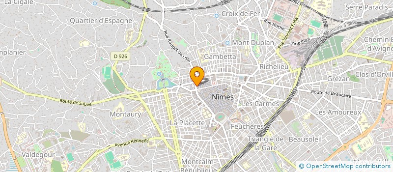 localisation de l'entreprise NIMES 55  NIMES