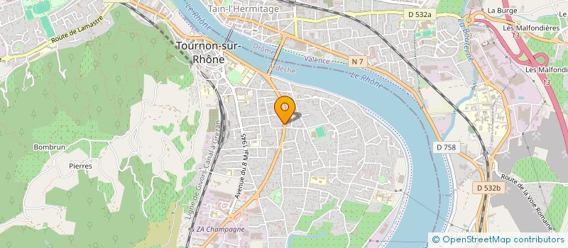 localisation de l'entreprise NIMES AVENUE à TOURNON-SUR-RHONE