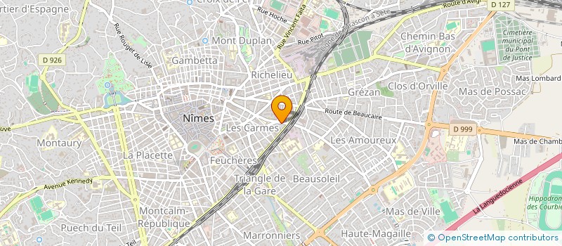 localisation de l'entreprise NIMES EN COULEURS  NIMES