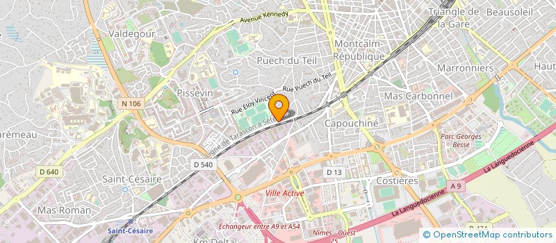 localisation de l'entreprise NIMES HOCKEY CLUB  NIMES