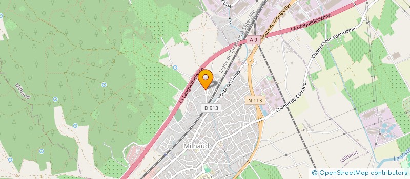 localisation de l'entreprise NIMES KARTING  MILHAUD