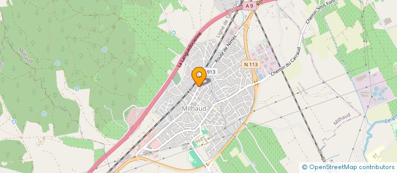 localisation de l'entreprise NIMES MACHINES A COUDRE  MILHAUD