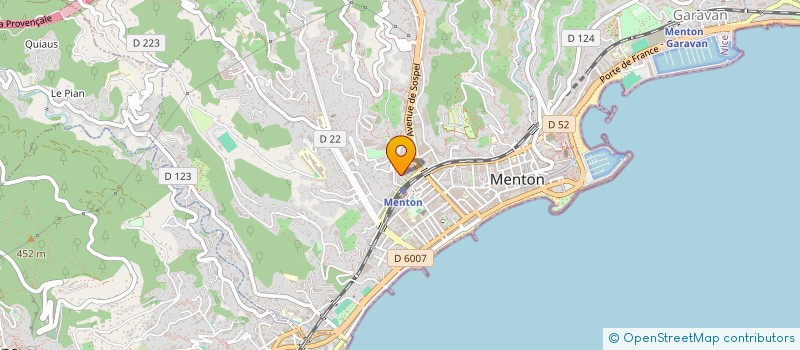 localisation de l'entreprise NIMICE à MENTON