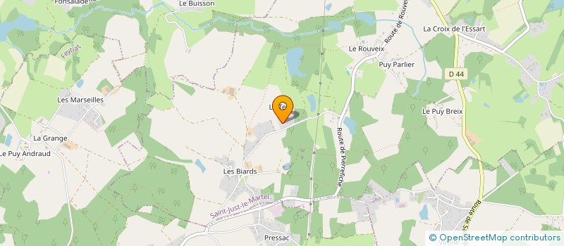 localisation de l'entreprise NIMMO87 à SAINT-JUST-LE-MARTEL