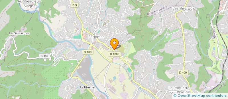 localisation de l'entreprise NIMTEC INGENIERIE à PEGOMAS