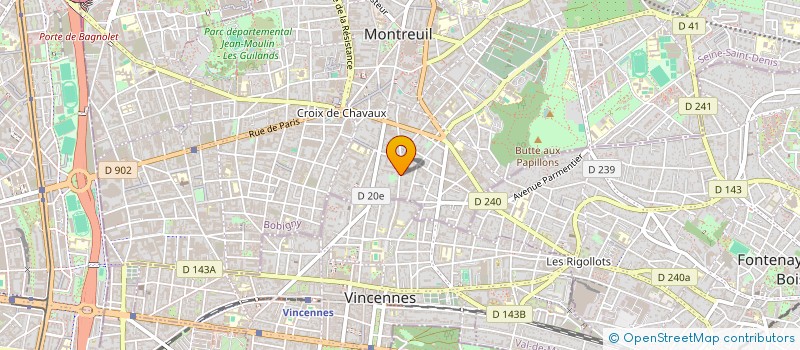 localisation de l'entreprise NIN AND RAPH à MONTREUIL