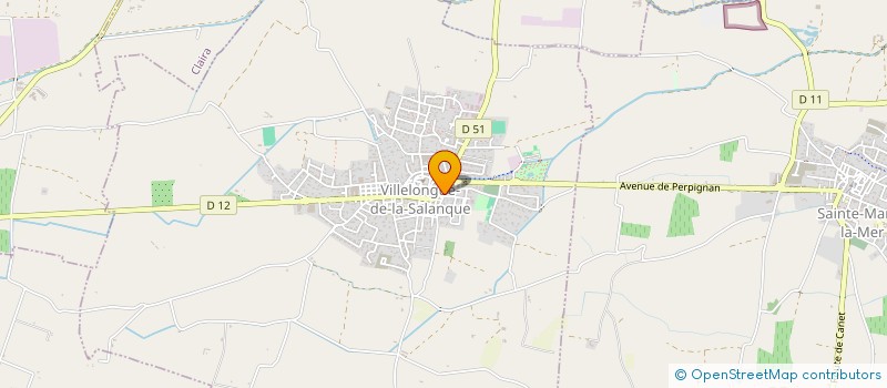 localisation de l'entreprise NIN'S CLUB TAEKWONDO VILLELONGUE DE LA SALANQUE  VILLELONGUE-DE-LA-SALANQUE