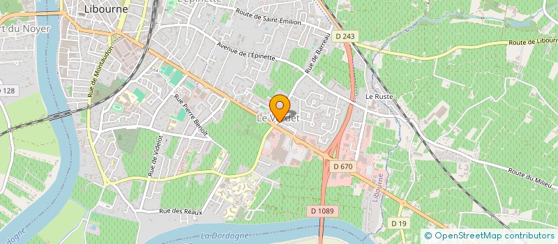 localisation de l'entreprise NINA  LIBOURNE