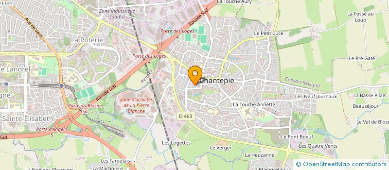 localisation de l'entreprise NINA  CHANTEPIE