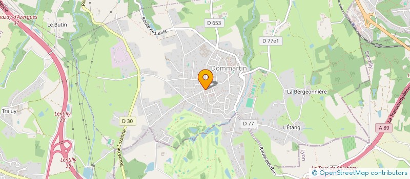 localisation de l'entreprise NINA  DOMMARTIN