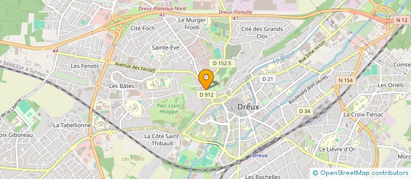 localisation de l'entreprise NINA à DREUX