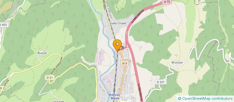 localisation de l'entreprise NINA à MASSIAC