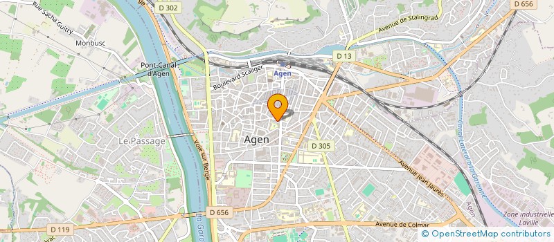 localisation de l'entreprise NINA D.V EURL  AGEN