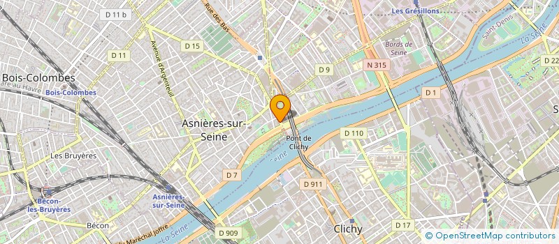 localisation de l'entreprise NINA GROUPE VOLTAIRE  ASNIERES-SUR-SEINE