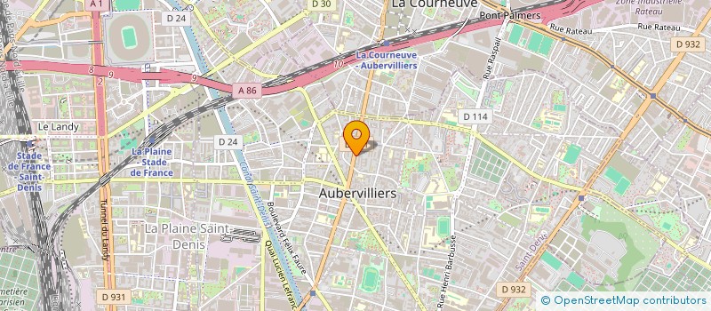 localisation de l'entreprise NINA HERBES  AUBERVILLIERS