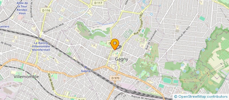 localisation de l'entreprise NINA IMMO à GAGNY