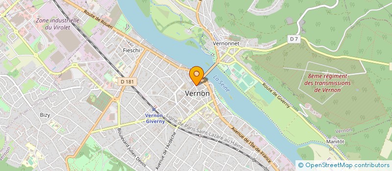 localisation de l'entreprise NINA MP  VERNON