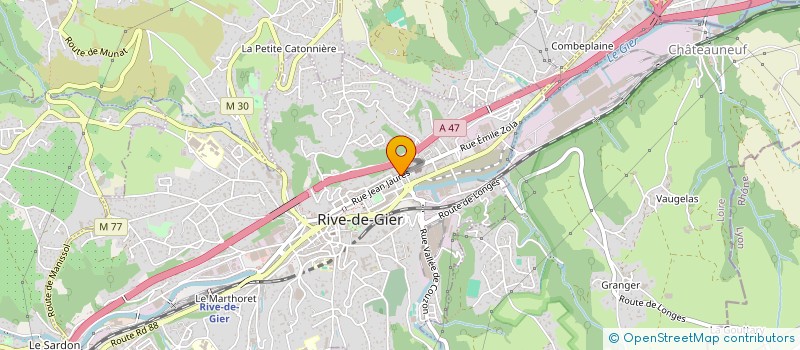 localisation de l'entreprise NINA SAS à RIVE-DE-GIER