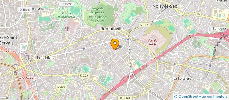 localisation de l'entreprise NINA SOLUTIONS à ROMAINVILLE