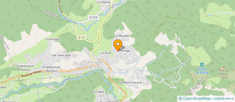 localisation de l'entreprise NINALERO  SAINT-JEAN-DE-SIXT