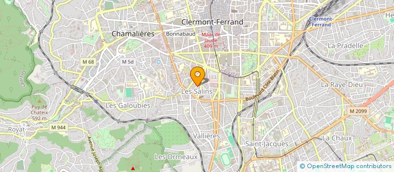 localisation de l'entreprise NINATA  CLERMONT-FERRAND