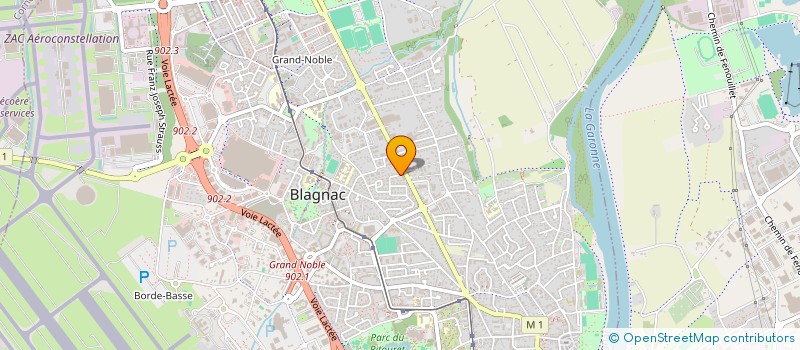 localisation de l'entreprise NINATORA à BLAGNAC