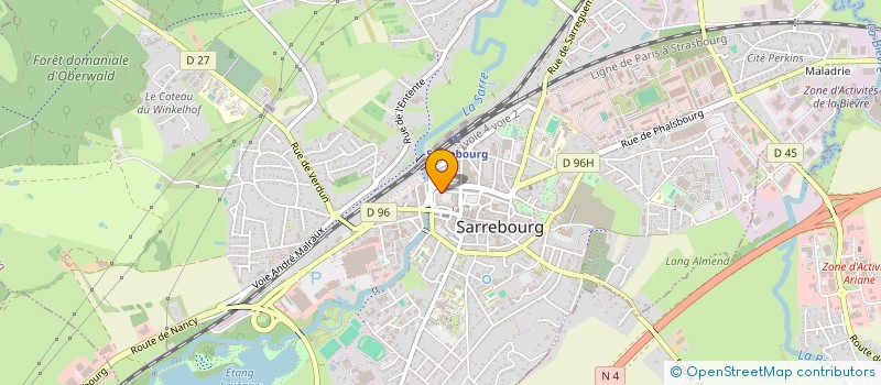 localisation de l'entreprise NINAX EURL  SARREBOURG