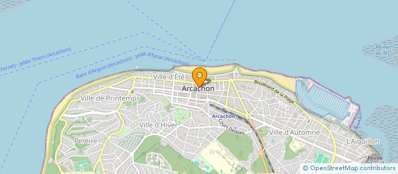 localisation de l'entreprise NINBA à ARCACHON