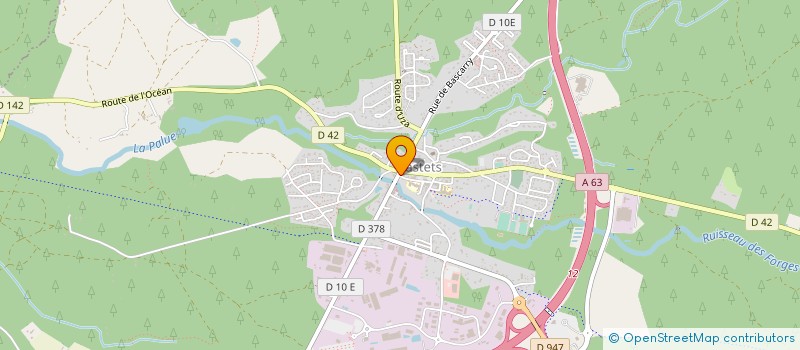 localisation de l'entreprise NINCASTETS  CASTETS