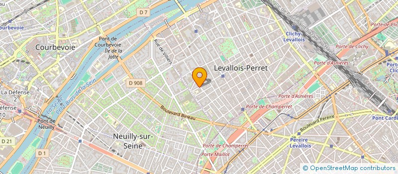 localisation de l'entreprise NINE. à LEVALLOIS-PERRET