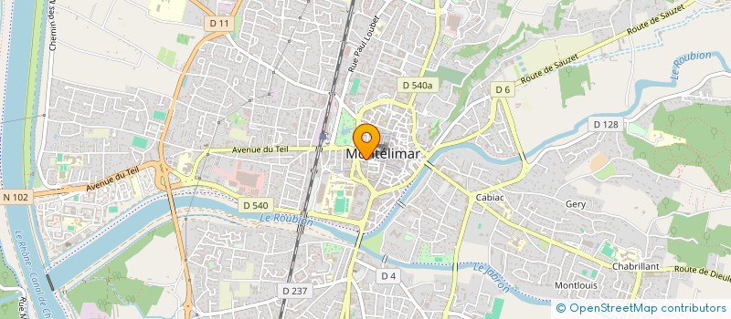 localisation de l'entreprise NINE ELEVEN à MONTELIMAR