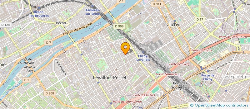 localisation de l'entreprise NINE FG à LEVALLOIS-PERRET