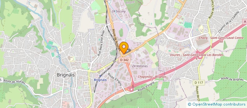 localisation de l'entreprise NINE SIX ONE  BRIGNAIS