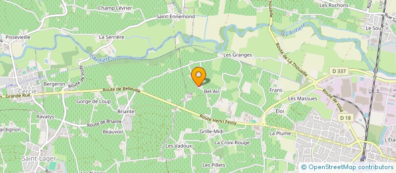 localisation de l'entreprise NINETY90 EUROPE  BELLEVILLE-EN-BEAUJOLAIS