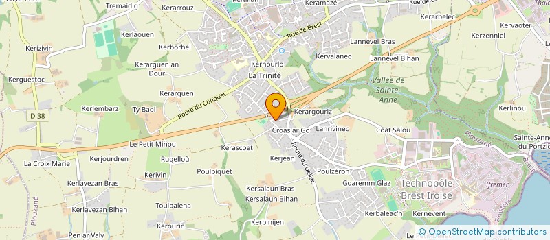 localisation de l'entreprise NINEVAN  PLOUZANE