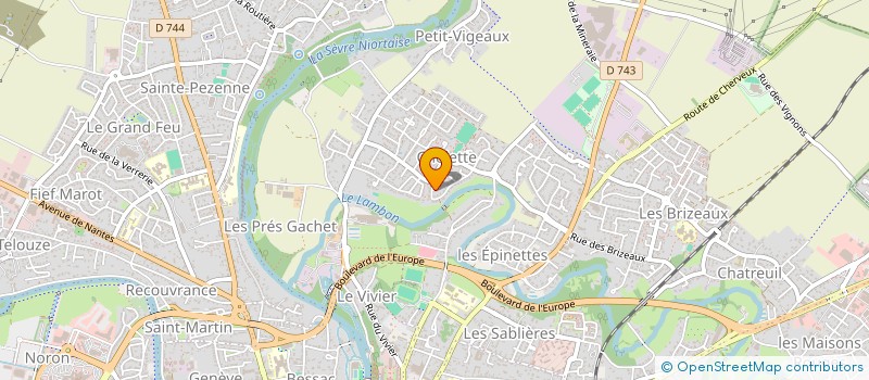 localisation de l'entreprise NING SUSHI  NIORT