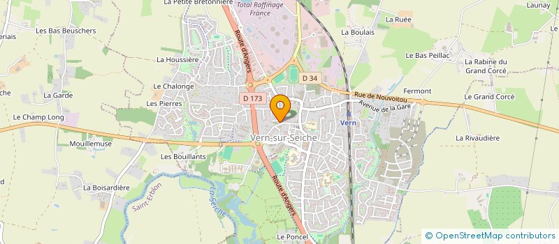 localisation de l'entreprise NINI-SHOP  VERN-SUR-SEICHE