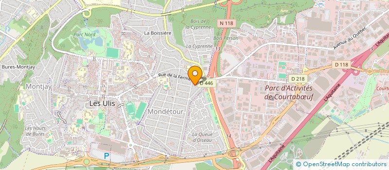 localisation de l'entreprise NINIE ET COMPAGNIE à ORSAY