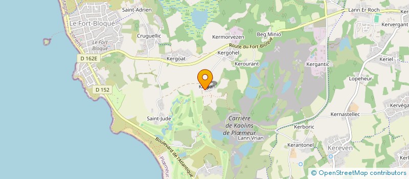localisation de l'entreprise NINIE56 à PLOEMEUR