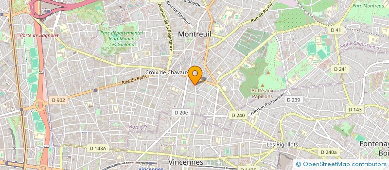 localisation de l'entreprise NINIMMO  MONTREUIL