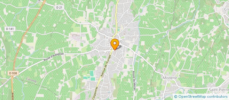 localisation de l'entreprise NINJA  CAROMB