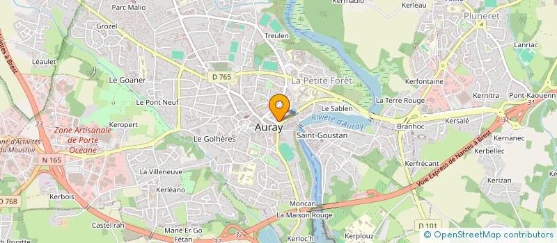 localisation de l'entreprise NINO à AURAY