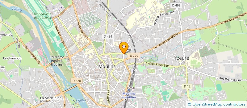 localisation de l'entreprise NINO à MOULINS